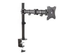 DIGITUS single monitor clamp mount up to 69cm 27Inch VESA 75x75mm 100x100mm rotateble and swivelble max 8Kg | DA-90361