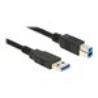 DELOCK  Cable USB 3.0 Type-A male > USB 3.0 Type-B male 1.0 m black