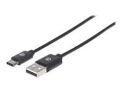 MH USB Cable A-/C-Male 1m black | 353298