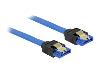 DELOCK Cable SATA 6 Gb/s 20 cm blue