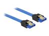 DELOCK Cable SATA 6 Gb/s 20 cm blue
