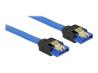 DELOCK Cable SATA 6 Gb/s 100 cm blue