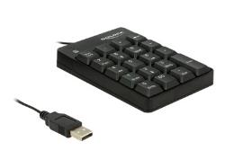 DELOCK USB Key Pad 19 keys black | 12481