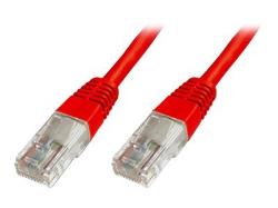 DIGITUS CAT 5e U-UTP patch cable PVC AWG 26/7 length 0.5 m color red | DK-1512-005/R