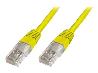 DIGITUS CAT 5e U-UTP patch cable PVC AWG 26/7 length 0.5 m color yellow
