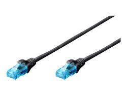 DIGITUS CAT 5e U-UTP patch cable PVC AWG 26/7 length 2m color black | DK-1512-020/BL