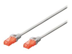 DIGITUS CAT 6 U-UTP patch cable PVC AWG 26/7 length 0.5m color grey | DK-1612-005