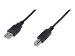 ASSMANN USB connection cable type A - B M/M 1.0m USB 2.0 suitable bl | AK-300102-010-S