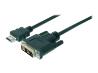 ASSMANN HDMI adapter cable type A-DVI(18+1) M/M 10.0m Full HD bl