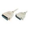 ASSMANN Printer connection cable D-Sub25 - Cent36 M/M 1.8m parallel snap-hoods be