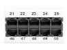 DIGITUS CAT 3 ISDN Patch Panel unshielded 50-port RJ45 8P4C LSA 1U rack mount color grey RAL 7035