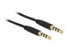 DELOCK Cable Stereo Jack 3.5 mm 4 pin 2m