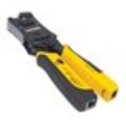 INTELLINET Crimping Tool and Cable Tester 2-in-1 Crimper and Cable Tester - Cuts Strips Terminates and Tests | 780124