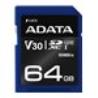 ADATA 64GB SDXC UHS-I U3 V30S 95MB/60MB