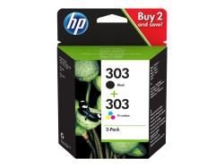 HP 303 2-pack Black/Tri-color Ink Cartri | 3YM92AE#301