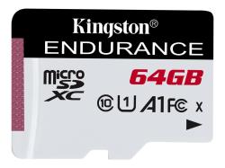 KINGSTON 64GB microSDXC Endurance 95R/45W C10 A1 UHS-I Card Only | SDCE/64GB