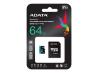 ADATA 64GB Micro SDXC UHS-I U3 V30S + Ad