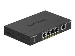 NETGEAR 5-Port Gigabit Ethernet Unmanaged PoE Switch GS305PP 4x PoE+ 83W Wallmount Metal Black | GS305PP-100PES