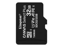 KINGSTON 32GB micSDHC Canvas Select Plus 100R A1 C10 Single Pack w/o ADP | SDCS2/32GBSP