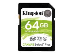 KINGSTON 64GB SDXC Canvas Select Plus | SDS2/64GB