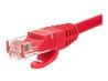 NETRACK BZPAT0P56R patch cable RJ45 snagless boot Cat 6 UTP 0.5m red