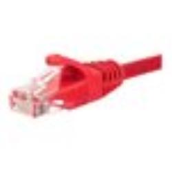 NETRACK BZPAT0256R Netrack patch cable RJ45, snagless boot, Cat 6 UTP, 0.25m red