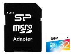 SILICONPOW SP032GBSTHBU1V20SP Silicon Power memory card Micro SDHC 32GB Class 10 Elite UHS-1 +Adapter