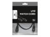 GEMBIRD CAT5e UTP Patch cord black 1m