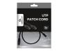 GEMBIRD CAT5e UTP Patch cord black 0.5m