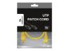 GEMBIRD CAT5e UTP Patch cord yellow 0.5m