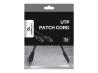GEMBIRD CAT5e UTP Patch cord black 0.25m