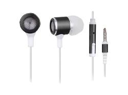 GEMBIRD MHS-EP-001 Gembird  Stereo metal earphones with microphone and volume control, black-white