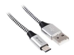 TRACER TRAKBK46265 Cable TRACER USB 2.0 TYPE-C A Male - C Male 1,0m black-silver