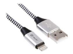 TRACER TRAKBK46268 Cable TRACER USB 2.0 Iphone AM - lightning 1,0m black and silver