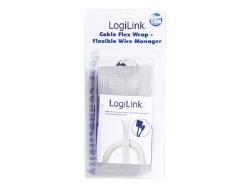 LOGILINK KAB0007 LOGILINK - Flexible cable organizer, gray