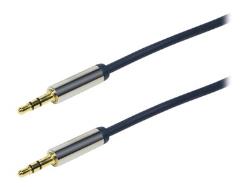LOGILINK CA10030 LOGILINK - Audio Cable 3.5 Stereo M/M, straight, 0.30 m, blue