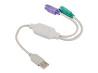 LANBERG AD-0025-W adapter USB->PS/2 x2