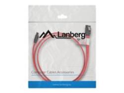 LANBERG CA-SASA-11CU-0100-R cable SATA Data III 6 Gb/s 1m metal