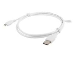 LANBERG CA-USBM-10CC-0010-W cable USB 2.0 micro AM-MBM5P 1m white
