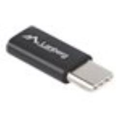 LANBERG AD-UC-UM-02 adapter USB TYPE-C M -MICRO-B F 2.0 Black