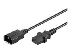 MANHATTAN 352673 Manhattan Extension power cable IEC320 C14 to C13 10A 1m black