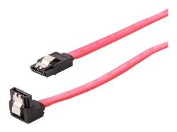 GEMBIRD CC-SATAM-DATA90-0.3M Gembird Serial ATA III 30 cm Data Cable with 90 degree bent, metal clips, red