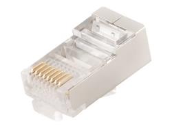 GEMBIRD PLUG5SP/50 Gembird Shielded modular plug 30u gold plated, 50 pcs, solid and stranded