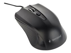 GEMBIRD MUS-4B-01 Gembird optical mouse MUS-4B-01, 1200 DPI, USB, Black, 1.35m cable length