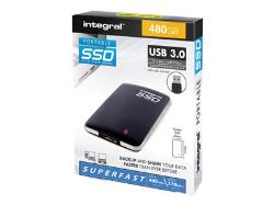 INTEGRAL INSSD480GPORT3.0 Integral PORTABLE SSD EXTERNAL, 480GB, USB3.0, R/W 400/370 MB/s