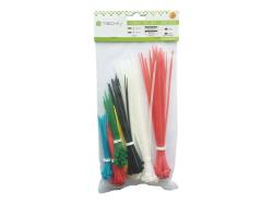 TECHLY 306479 Techly Nylon cable ties 200pcs multicolor