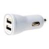 TECHLY 305281 Techly Car USB charger 5V 1A/2.1A, 12/24V, two USB ports, white