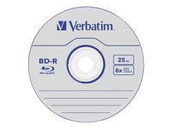 VERBATIM 43836 BluRay BD-R SINGLE LAYER DATALIFE Verbatim Jewel Case 5 25GB 6x