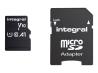 INTEGRAL INMSDH32G-100V10 Integral 32GB MICRO SDHC 100V10, Read 100MB/s  U1 V10 + ADAPTER