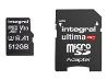 INTEGRAL INMSDX512G-100/80V30 Integral 512GB MICRO SDXC 80V30, R:100MB/s W:80MB/s U3 V30 + ADAPTER
